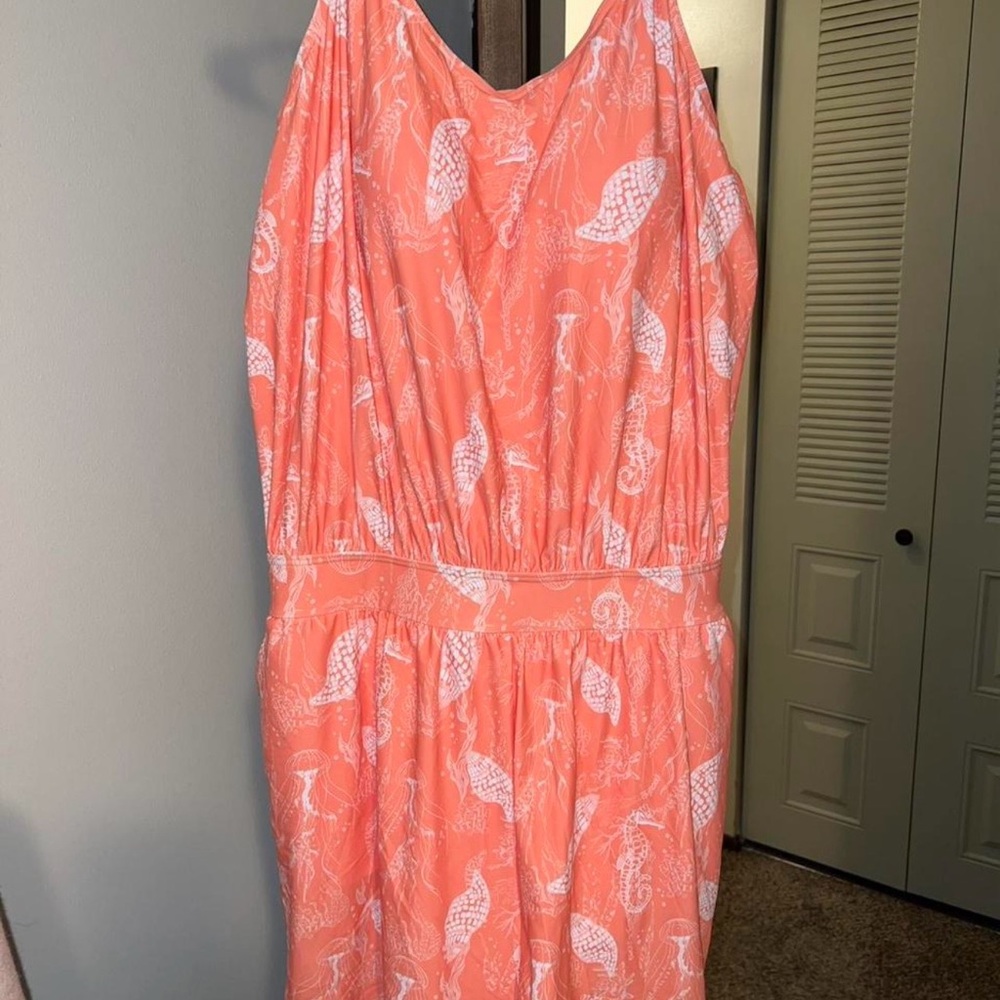 Women’s BloomChic Coral Printed Romper/Swimsuit